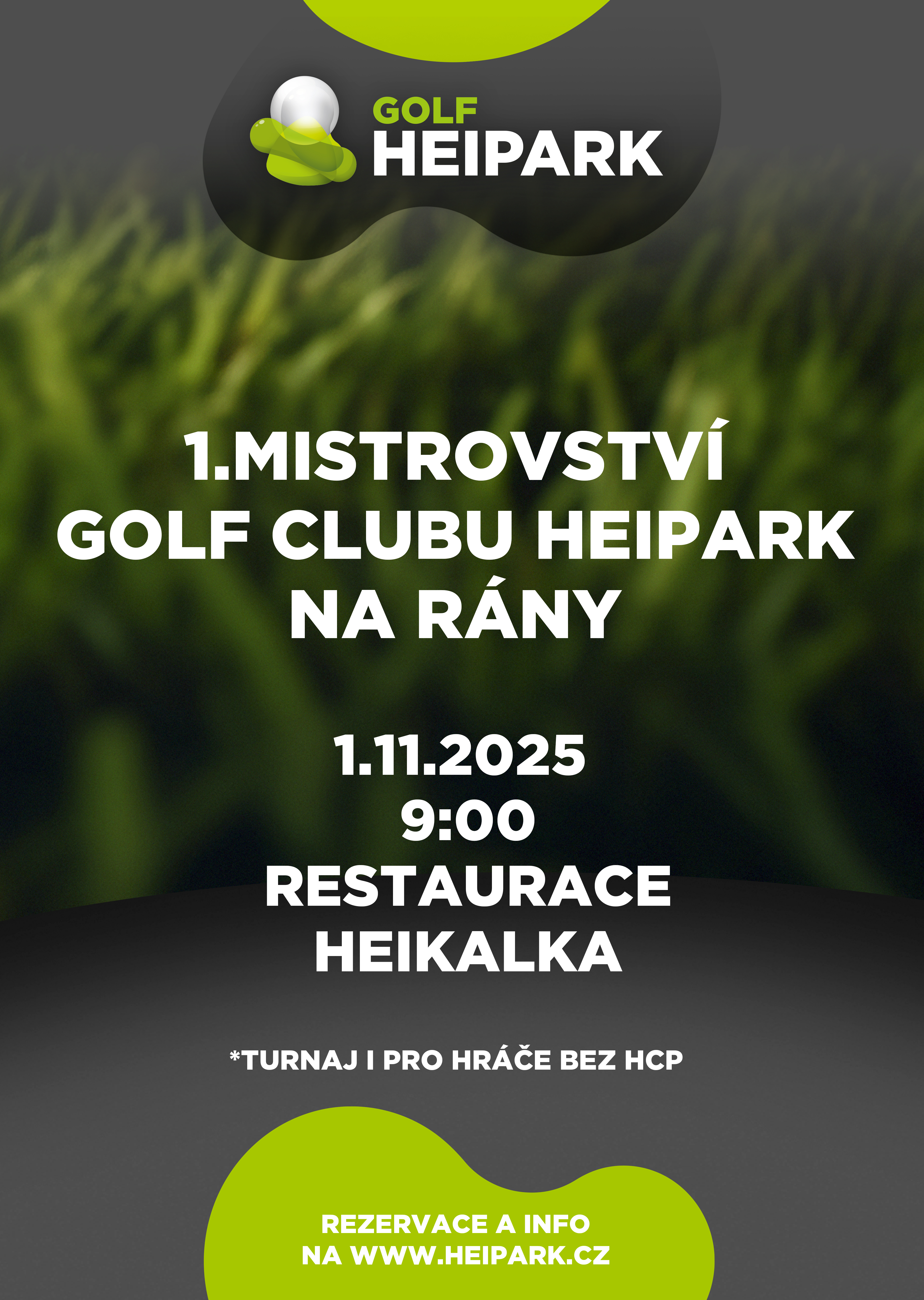 turnaj golf heipark